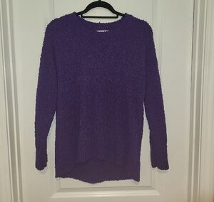 Fuzzy Cozy Purple Sweater